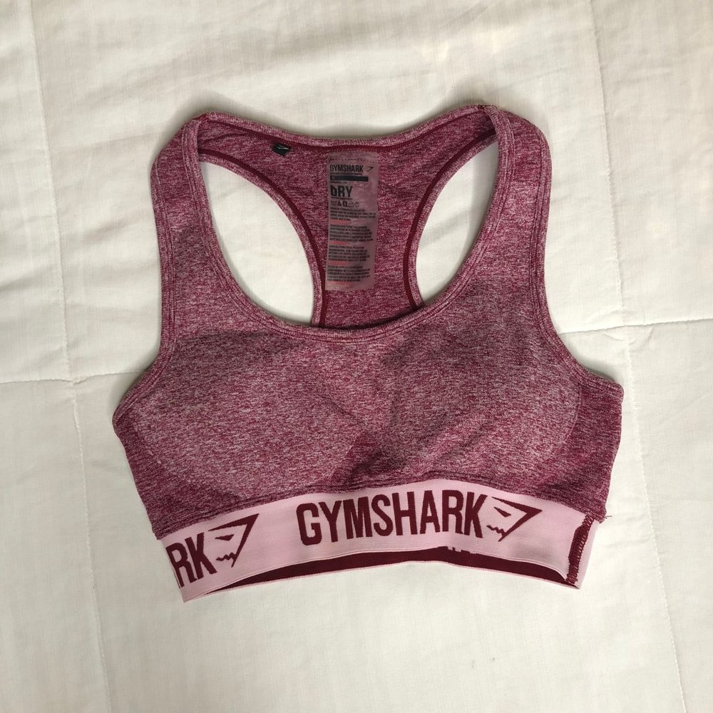 Gymshark Flex Sports Bra Beet Marl/Pink M